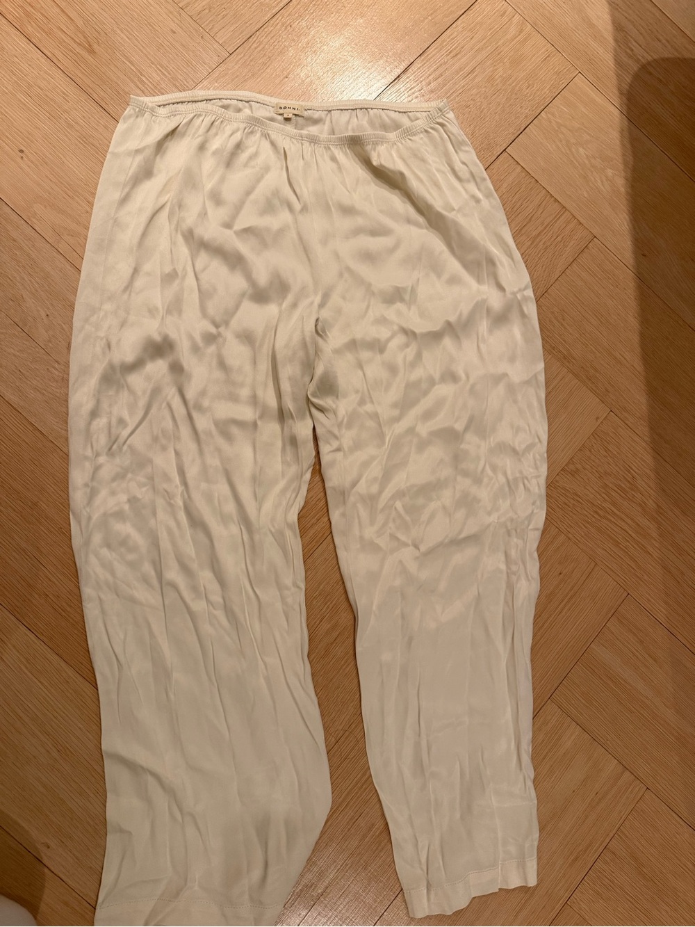DONNI. Ankle Pants in White Size Small